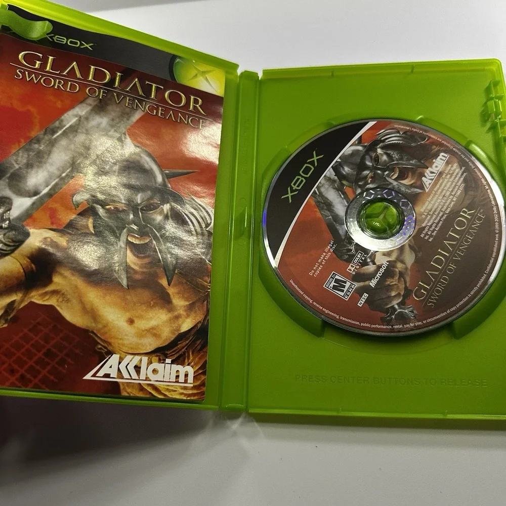 Microsoft Xbox Prince of Persia Warrior Within Gladiator Namco Museum Game Lot